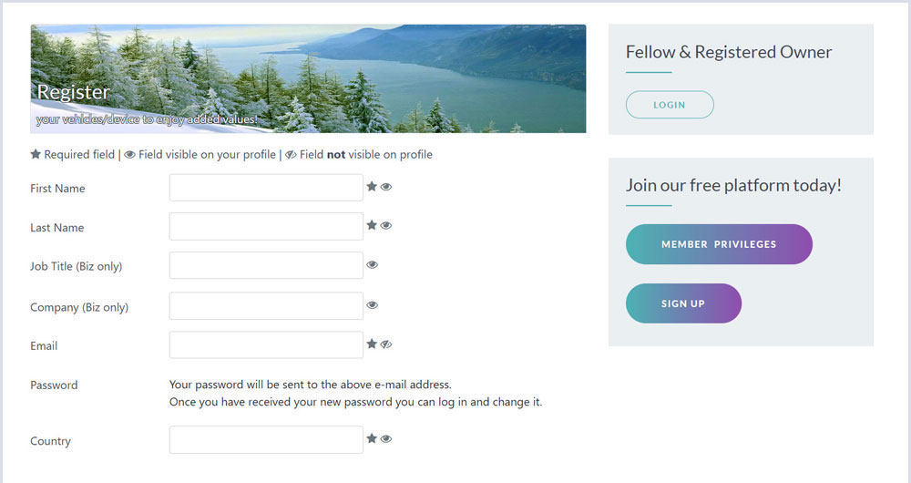 ● An online register for fellows and owners to help you manage product warranty decently